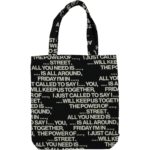 Tas tote bag love songs black