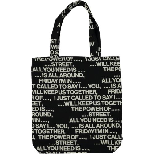 Tas tote bag love songs black